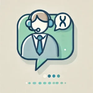Customer service representative wearing headset for DNA test consultation