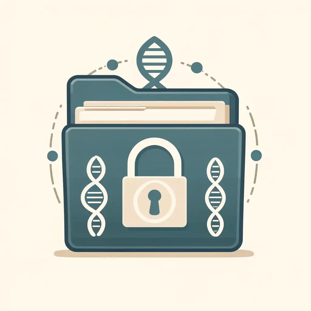 Locked briefcase icon symbolizing confidentiality and privacy.